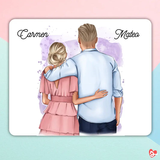 Alfombrilla personalizable, modelo pareja
