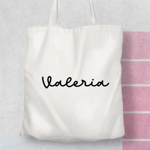 Bolsa personalizada con texto