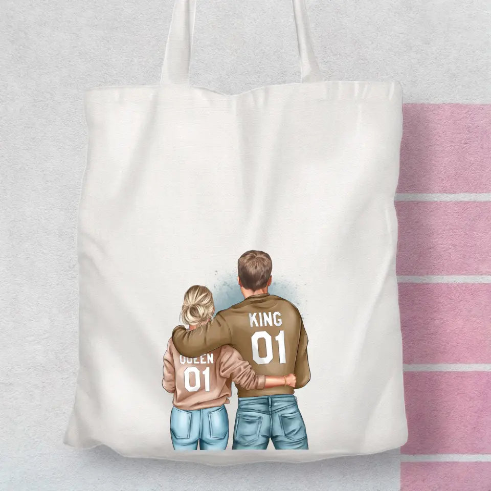Bolsa personalizada pareja sudadera