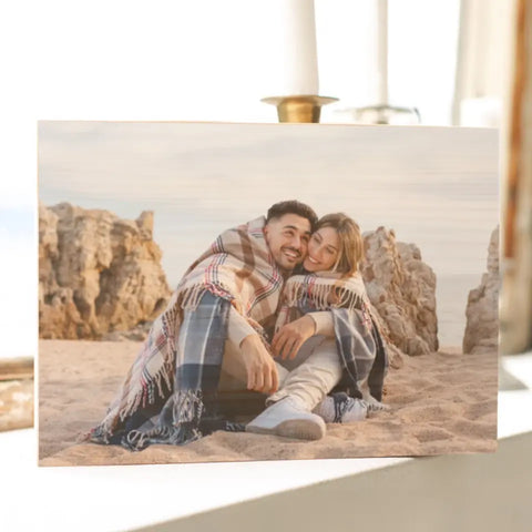 Portafotos en madera de haya, A5, foto personalizada