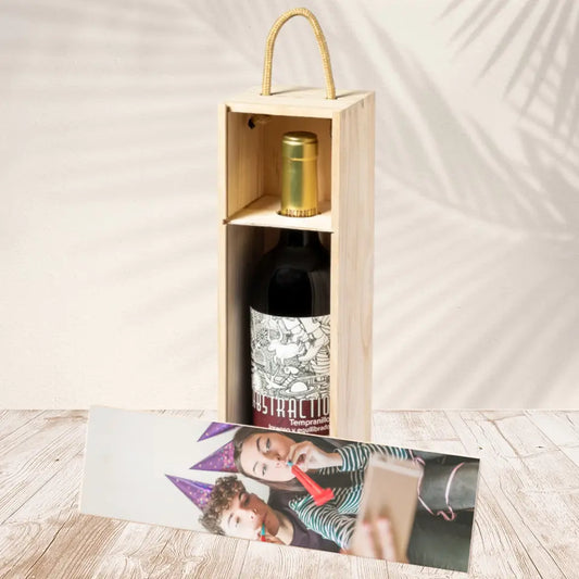 Caja de madera personalizada con foto