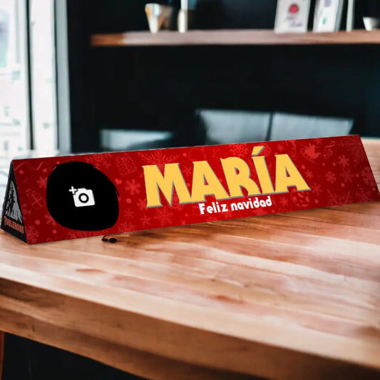Toblerone personalizado navideño