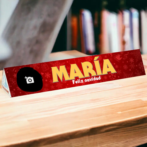 Toblerone personalizado navideño