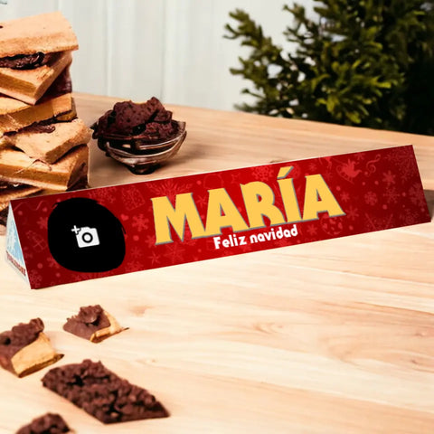 Toblerone personalizado navideño