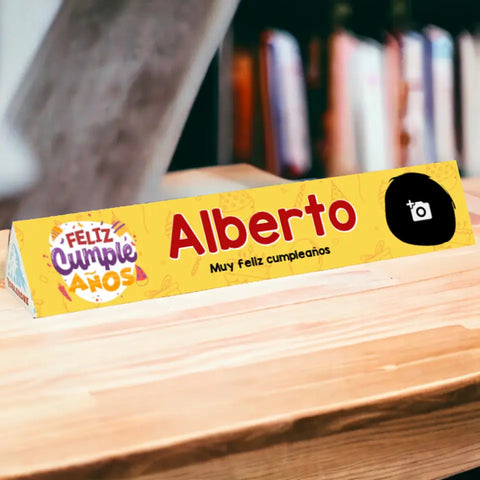 Toblerone personalizado Feliz Cumpleaños