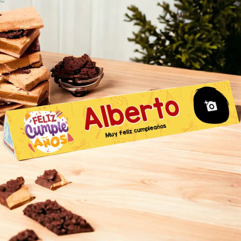 Toblerone personalizado Feliz Cumpleaños