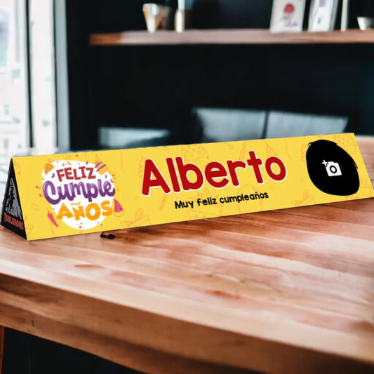 Toblerone personalizado Feliz Cumpleaños