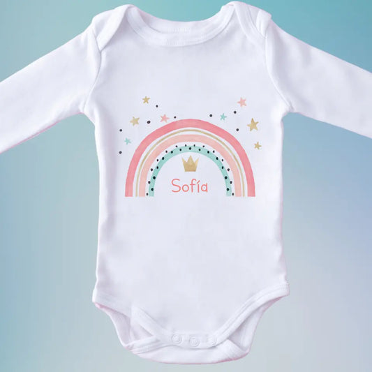 Body de bebé personalizado arcoiris