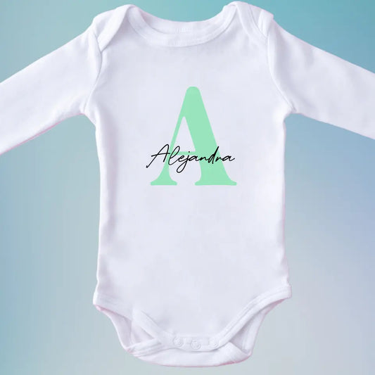 Body de bebé personalizado inicial