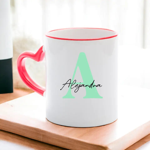 Taza personalizada con inicial