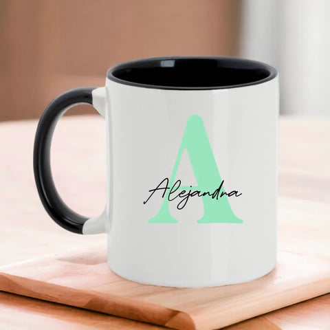Taza personalizada con inicial