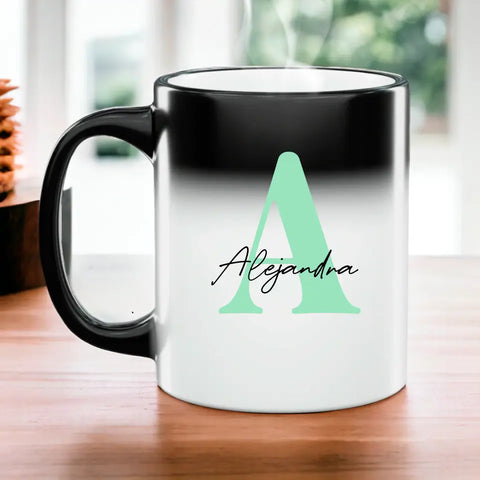 Taza personalizada con inicial