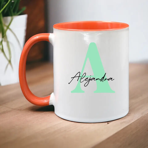 Taza personalizada con inicial
