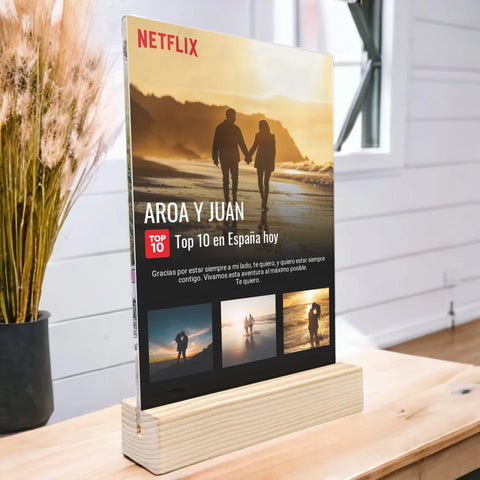 Placa Netflix personalizada