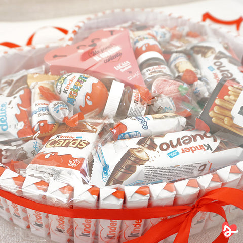 Tarta corazón gigante XL Kinder
