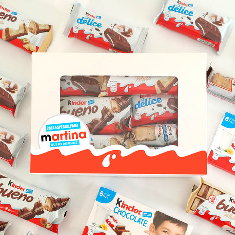 Caja especial KINDER, personalizada, mediana